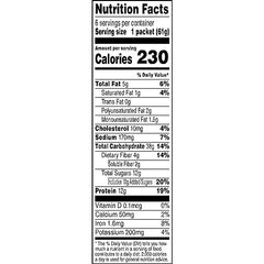 Quaker Protein Banana Nut instant oatmeal microwave-bowl ready in under two minutes.