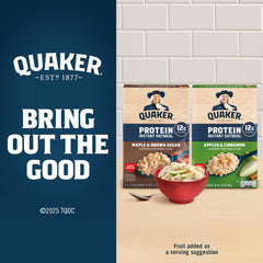 Quaker Protein Instant Oatmeal cooking in two minutes