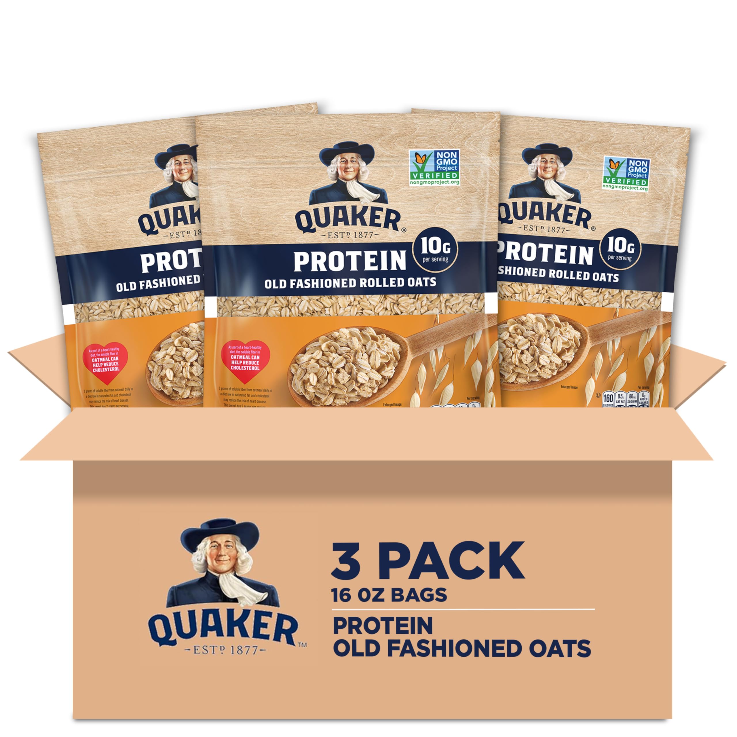 Quaker Protein Oats served in a bowl for a protein-rich breakfast