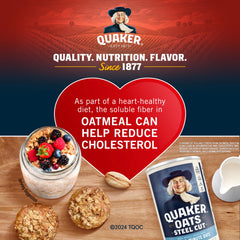 Quaker Quick 1-Minute Oats 60-second cook presented for fast mornings