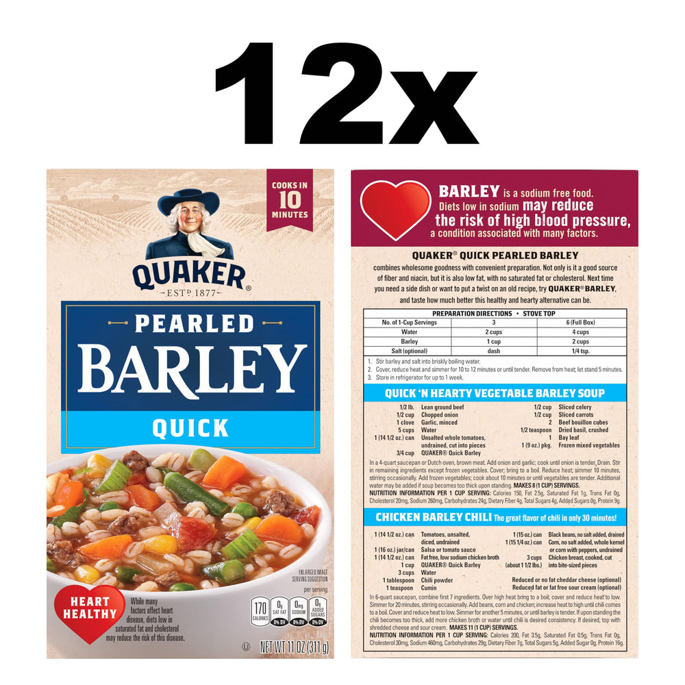 Quaker Quick Barley served in bowls with family-friendly texture and flavor.