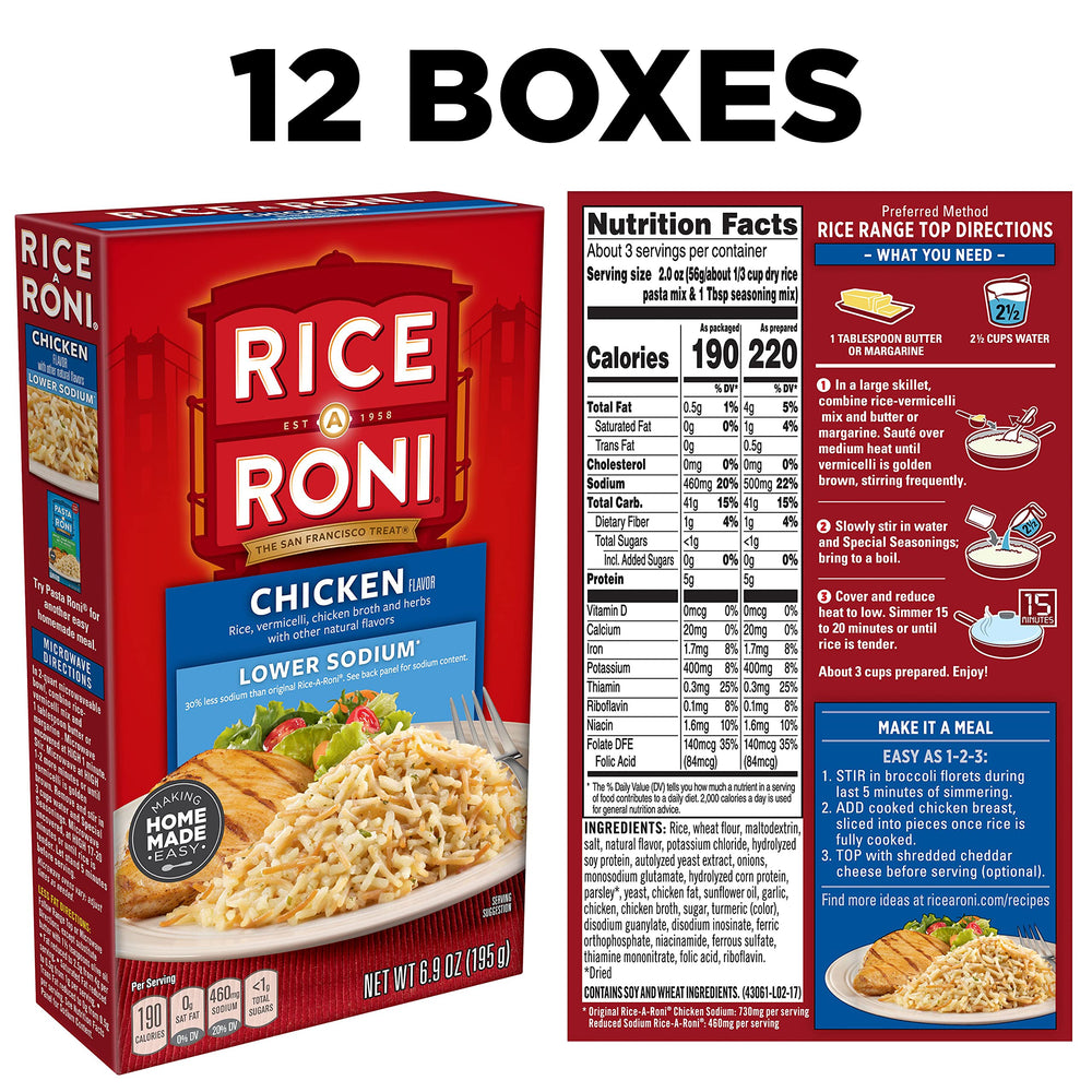Quaker Rice-A-Roni blends onions, parsley and garlic for flavor.