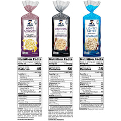 Quaker Rice Cakes Lightly Salted pack—crisp texture for on-the-go snacking.