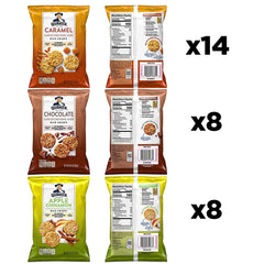 Quaker Rice Crisps apple cinnamon visual for a crowd-pleasing lunchtime treat.