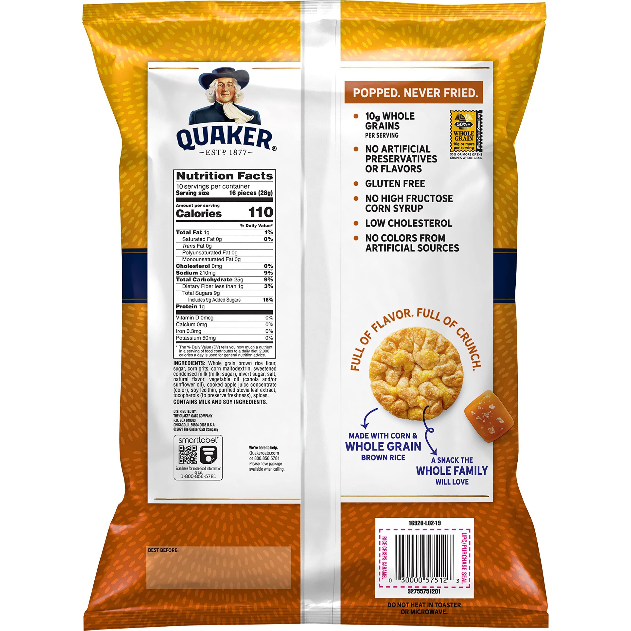 Family enjoying Quaker Caramel Rice Crisps at a picnic