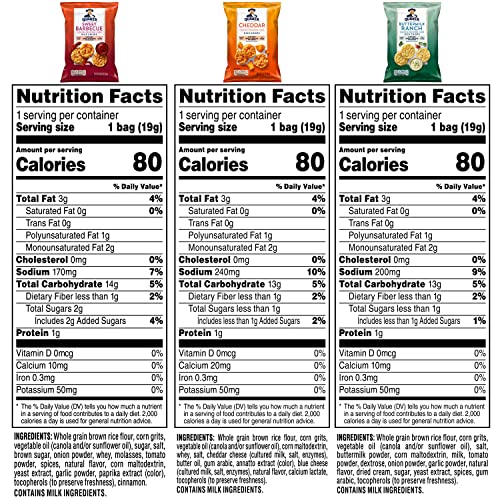 Quaker Rice Crisps cheddar flavor snack on a plate for savory cravings