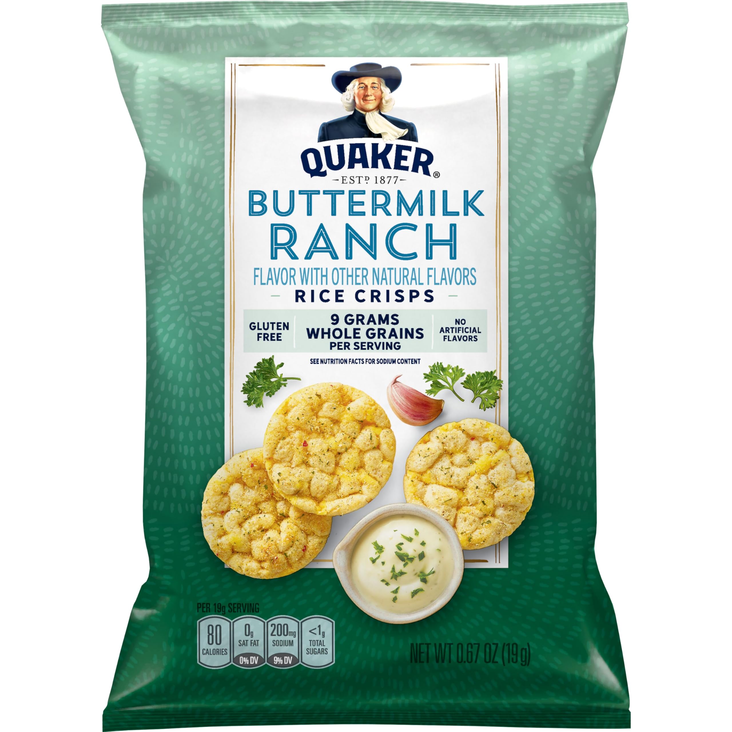 Quaker Rice Crisps serving bowl scene, perfect for sharing snacks.