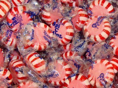 Quality Candy Spi-C-Mints bag, fat-free mint option for sharing.