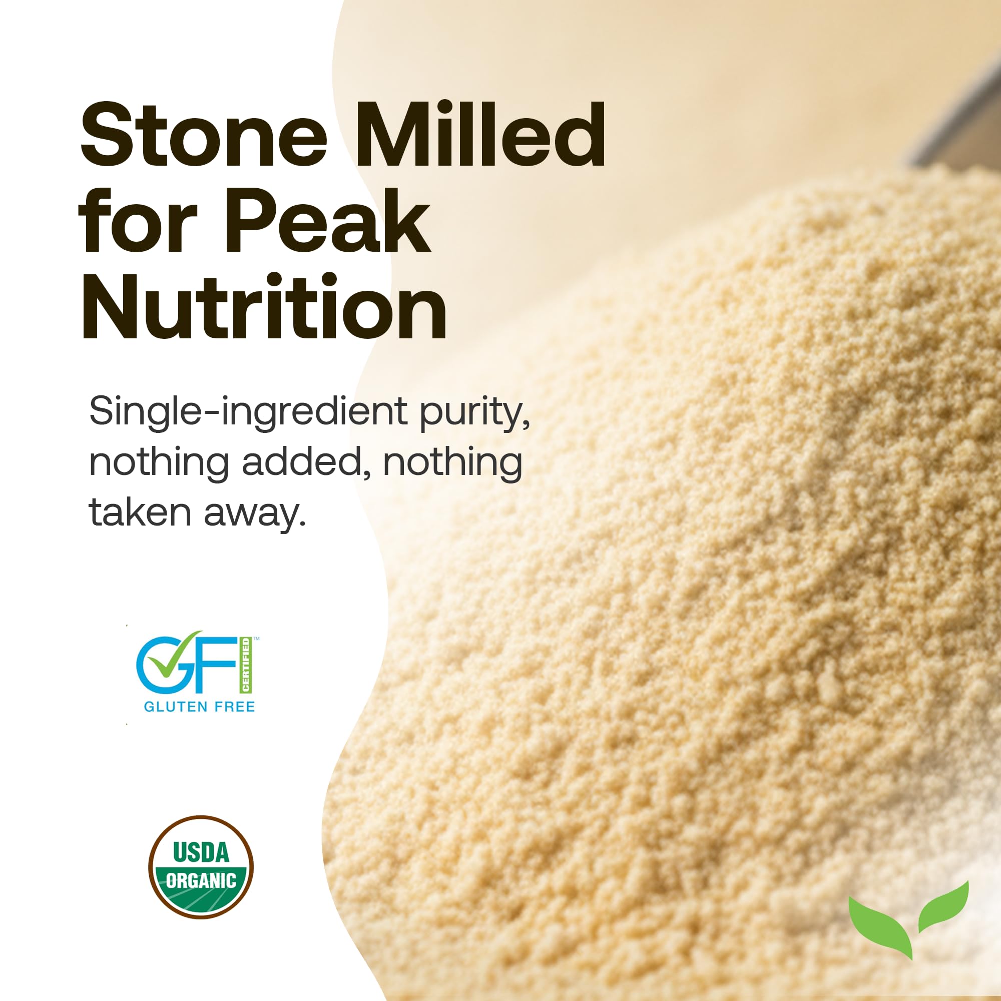 Smooth-texture bowl of Quay Naturals chickpea flour ready to whisk.