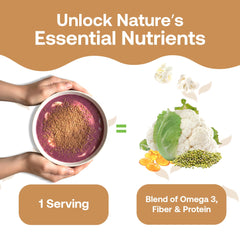 Quay Naturals flaxseed powder in yogurt bowl adding fiber and creaminess
