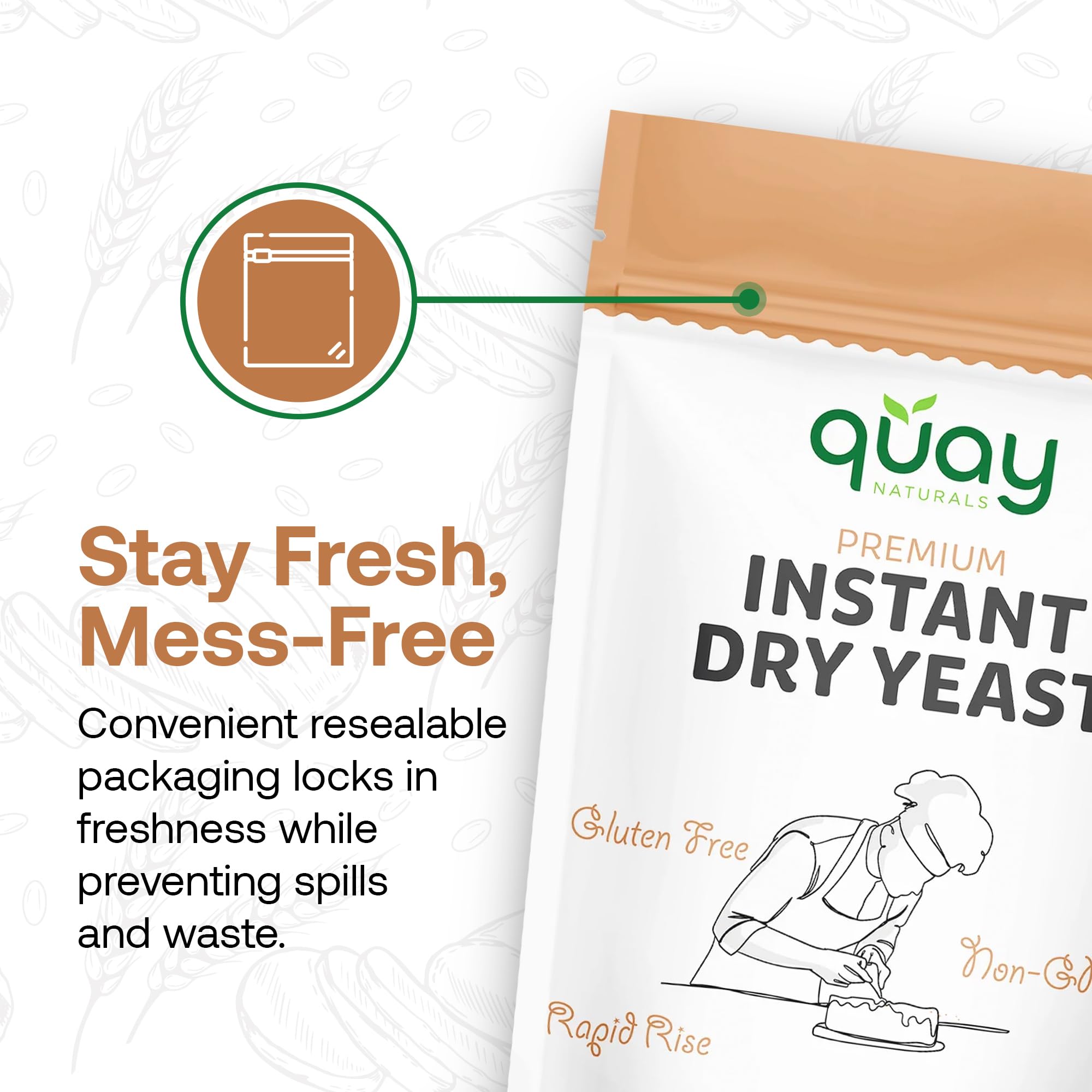 Quay Naturals Instant Dry Yeast pretzels preparing with crisp crust.