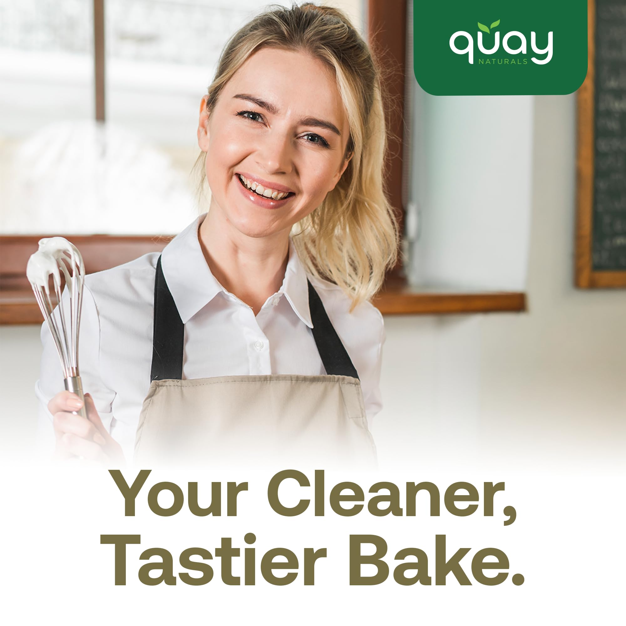 Quay Naturals millet flour packaging on display signals USA-grown, organic quality.