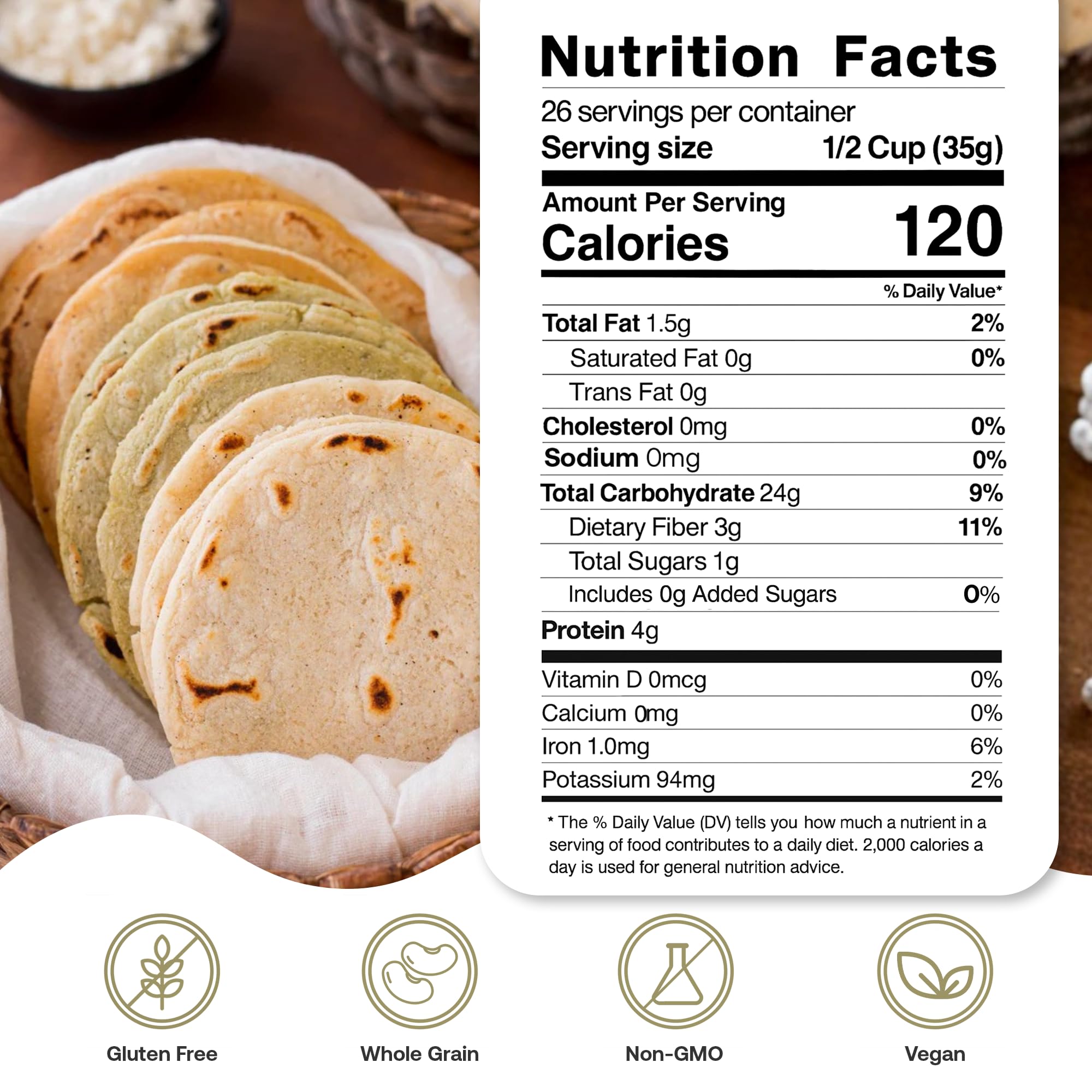 Quay Naturals organic millet flour in a bowl emphasizes whole grain nutrition for meals.