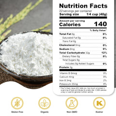 Quay Naturals rice flour measuring cup demonstrates precise gluten-free baking.