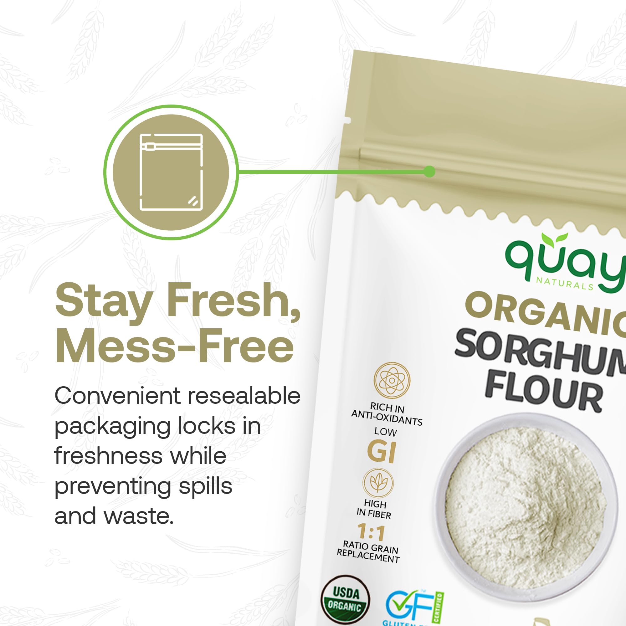 Quay Naturals sorghum cookies cooling on a rack.
