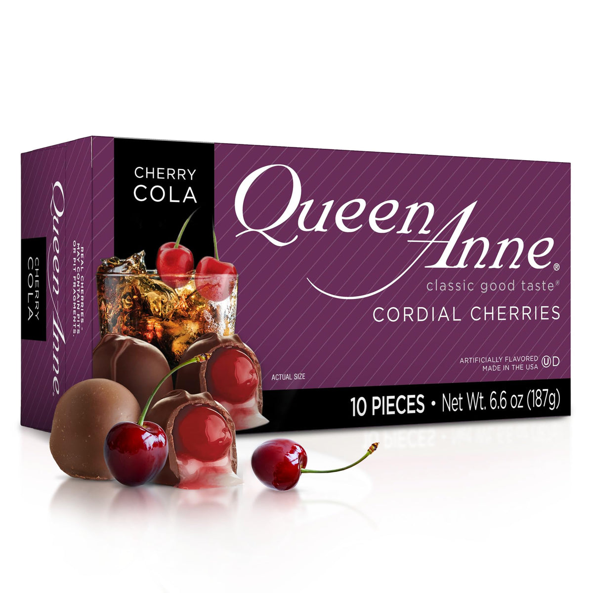Queen Anne cherry cola cordial cherries gift box for festive indulgence