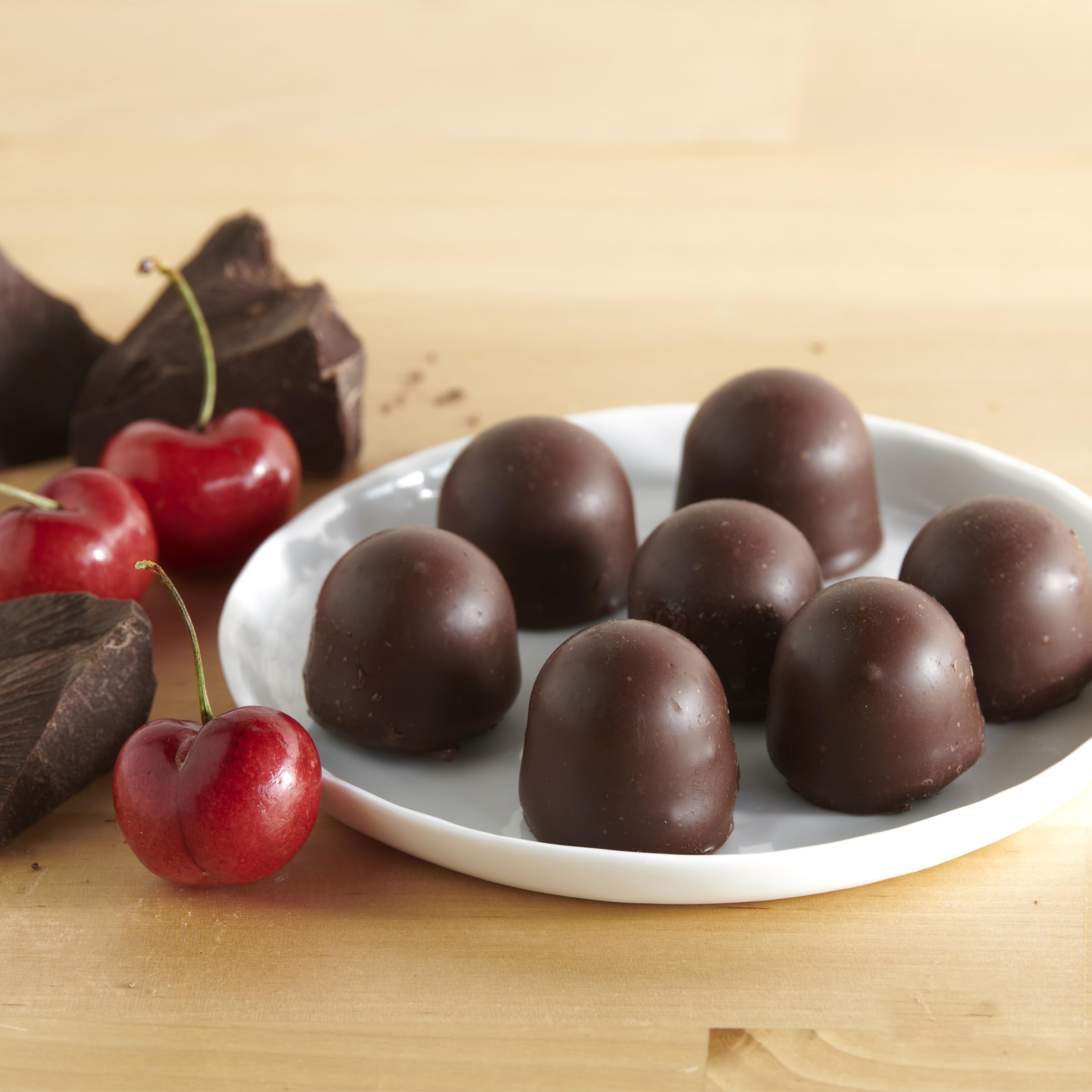 Queen Anne cherries on a serving plate create a festive, crowd-pleasing dessert moment.