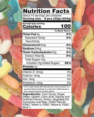Queen City Candy Cave Assorted Gummy Bears brighten any snack table.