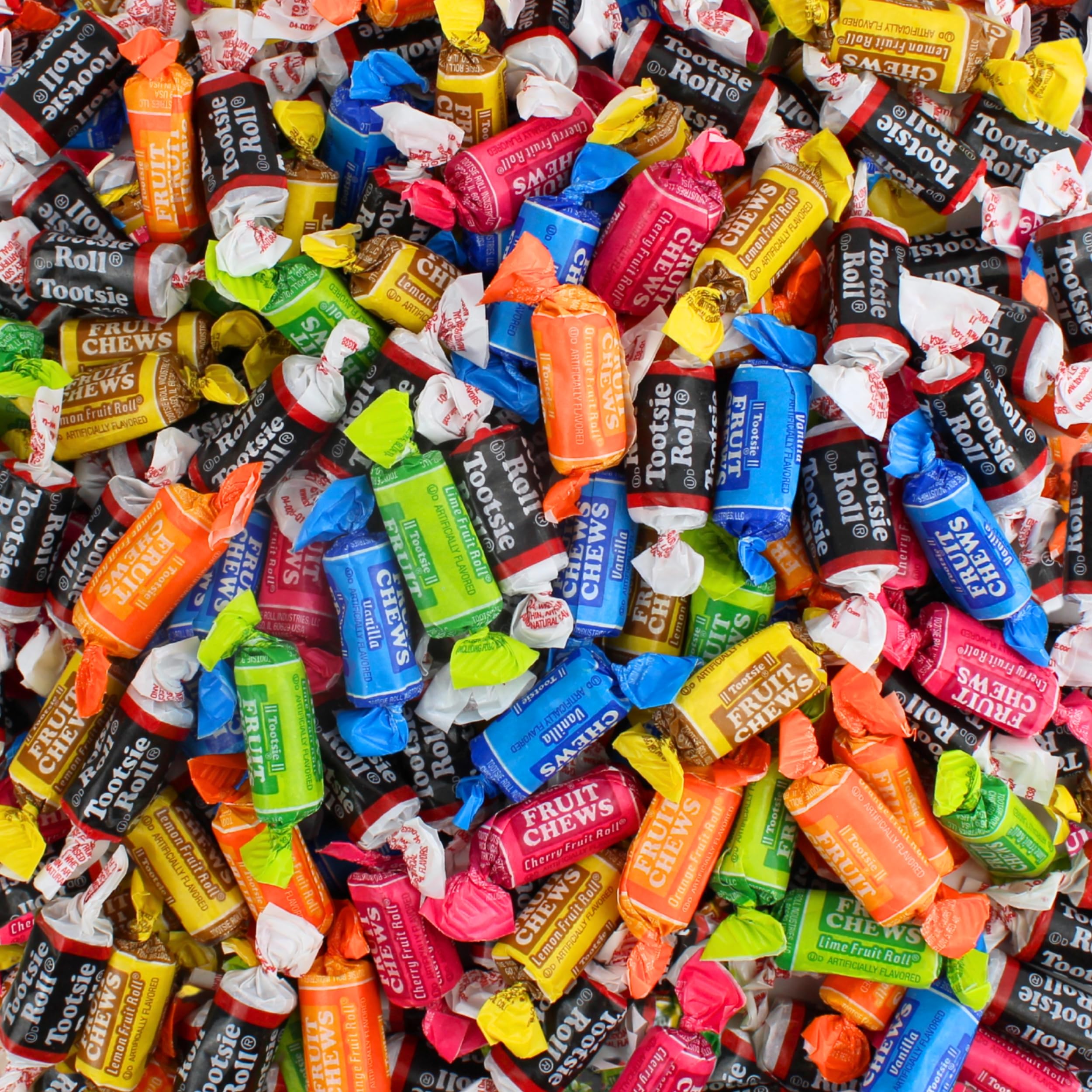 Queen City Candy Cave assorted mini chews bulk pack front view for party favors.