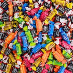 Queen City Candy Cave assorted mini chews bulk pack front view for party favors.