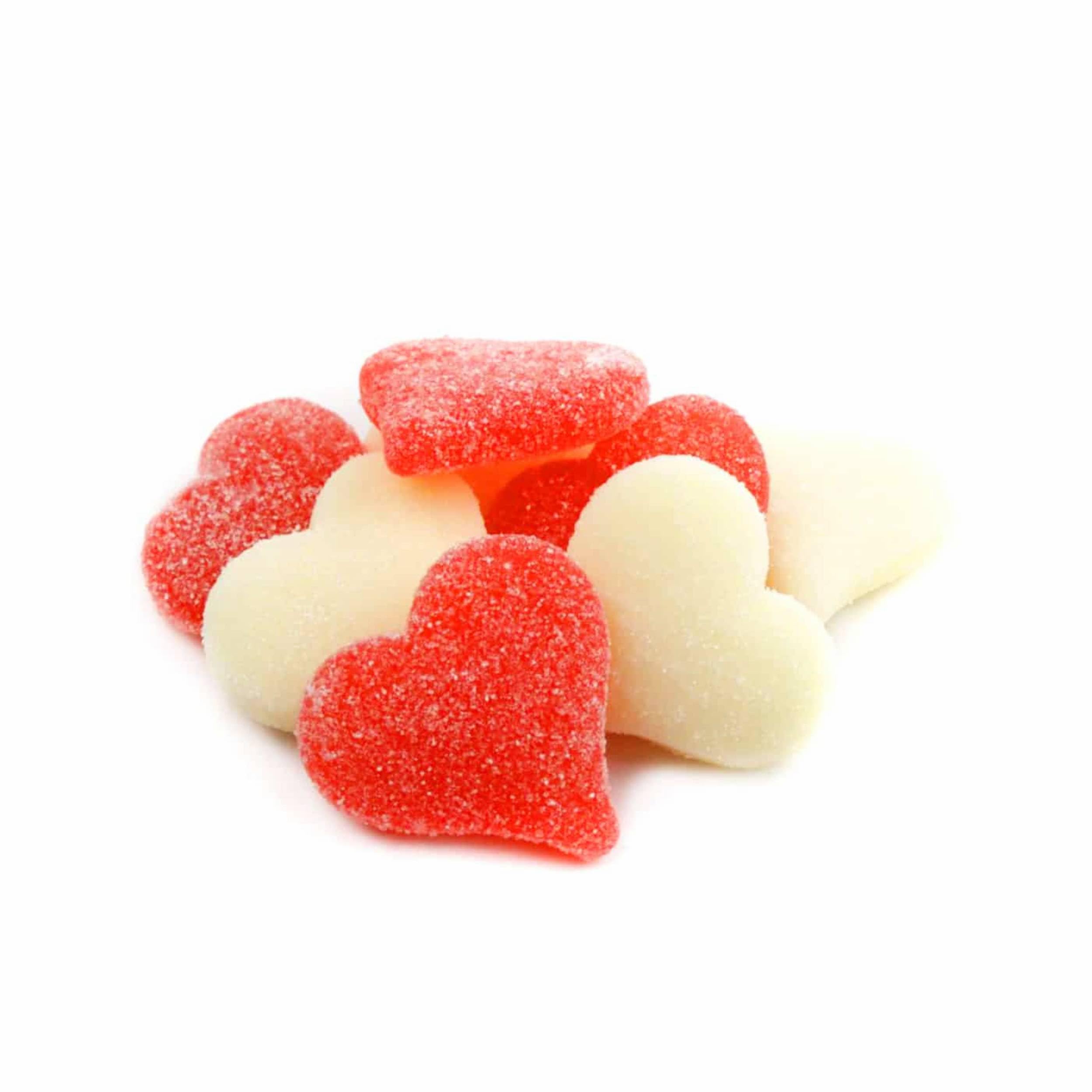 QUEEN CITY CANDY CAVE baking-friendly heart candies for cookies and cupcakes