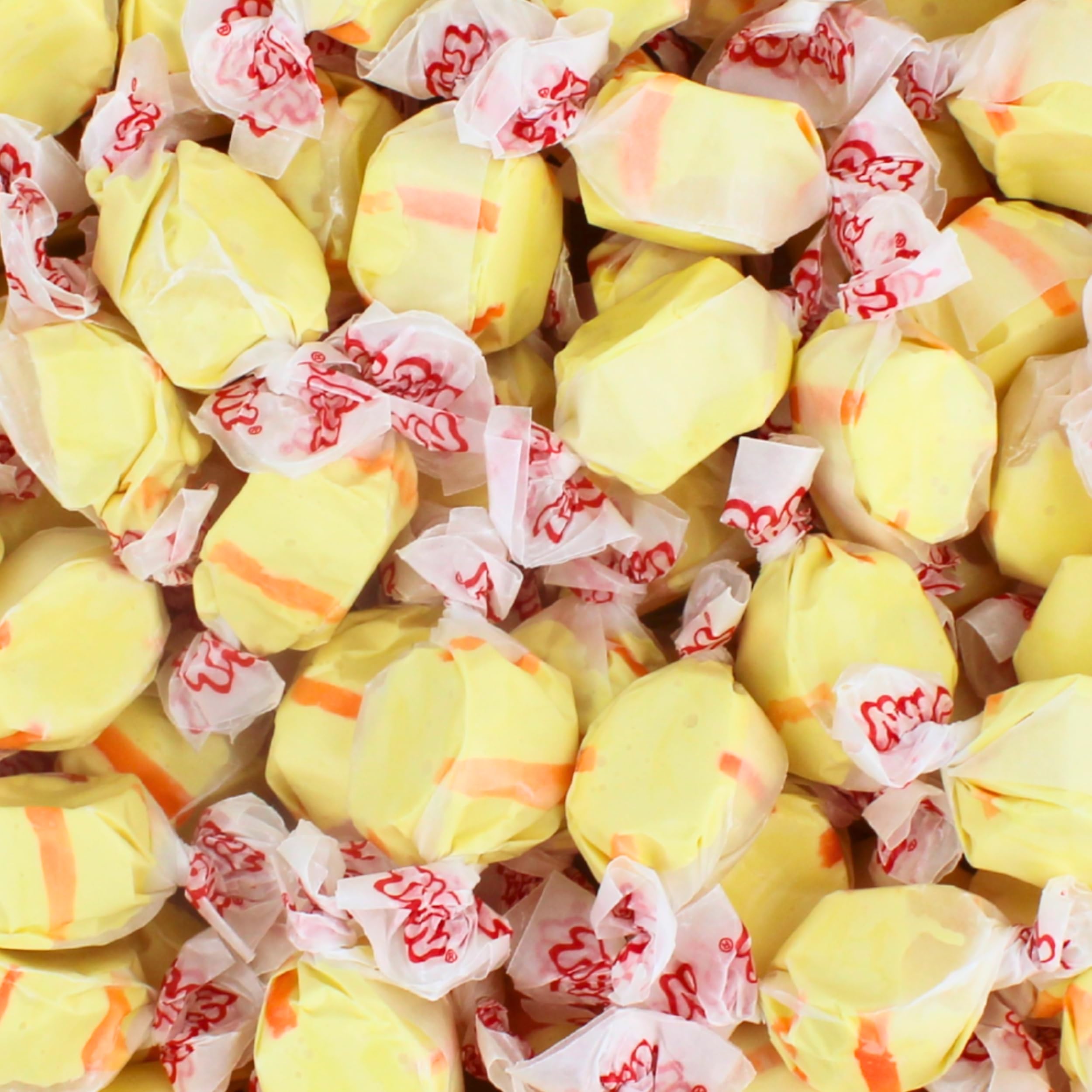 Queen City Candy Cave banana taffy bulk bag for easy serving at parties.