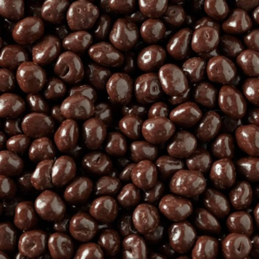 Queen City Candy Cave dark chocolate covered raisins hero pack, a premium bulk snack option