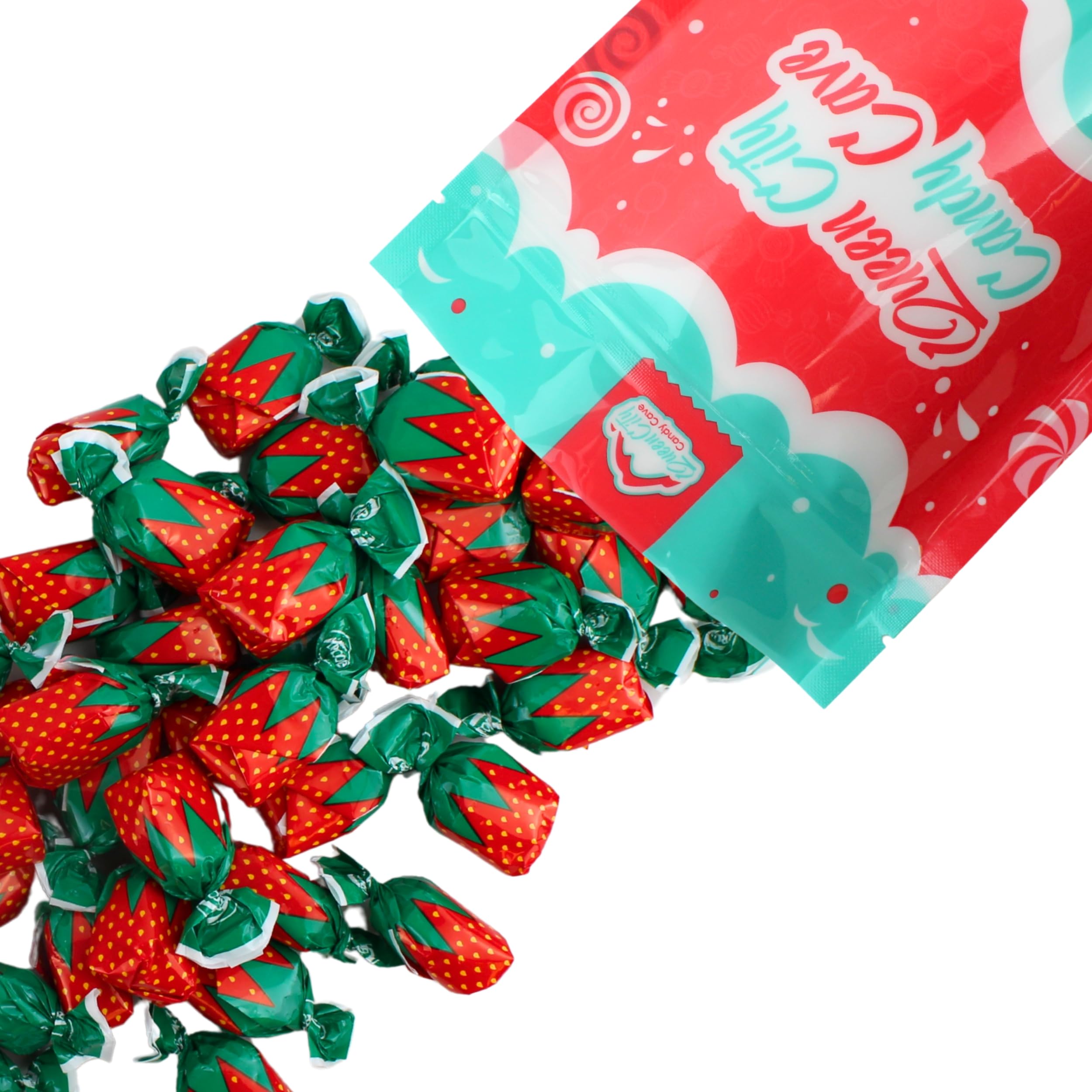 Queen City Candy Cave filled bon bon strawberry candy texture
