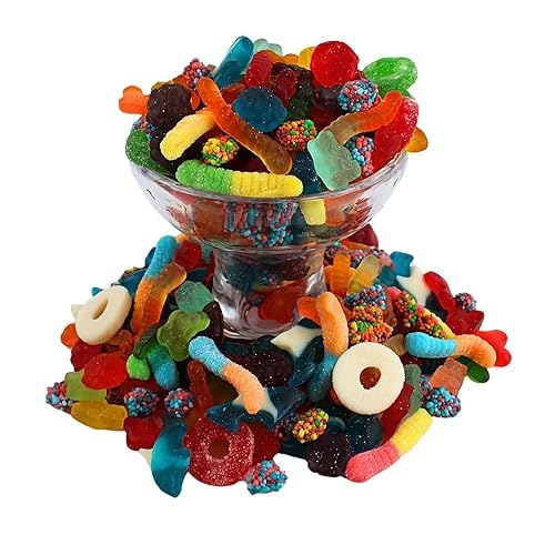 Queen City Candy Cave Party Candy Salad enhances movie nights and gatherings.