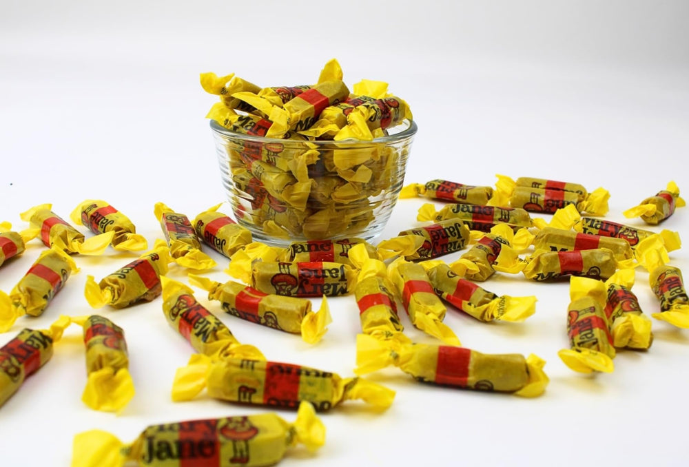 Queen City Candy Cave Mary Jane resealable bag keeps freshness for on-the-go.