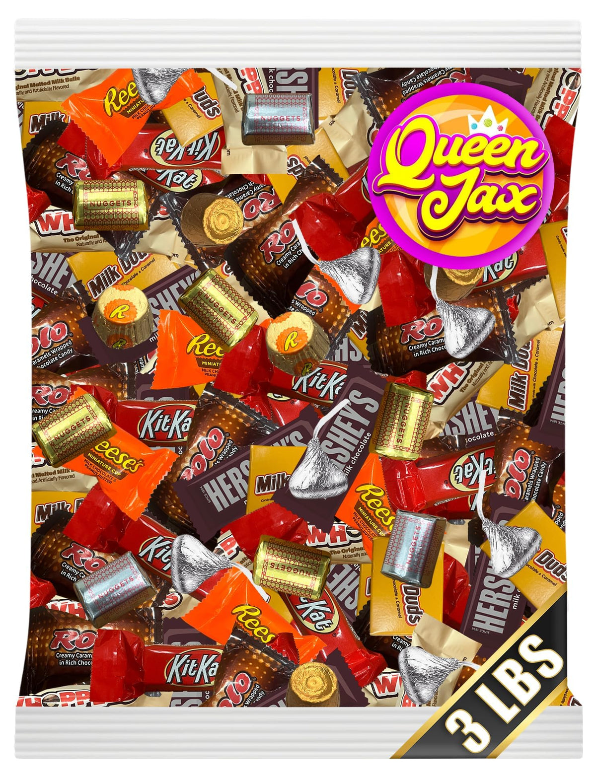Queen Jax assorted chocolate candy pack ready for gifting and sharing at celebrations.