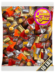 QUEEN JAX assorted chocolate variety pack in 10lb bulk, ideal for parties and gifting.
