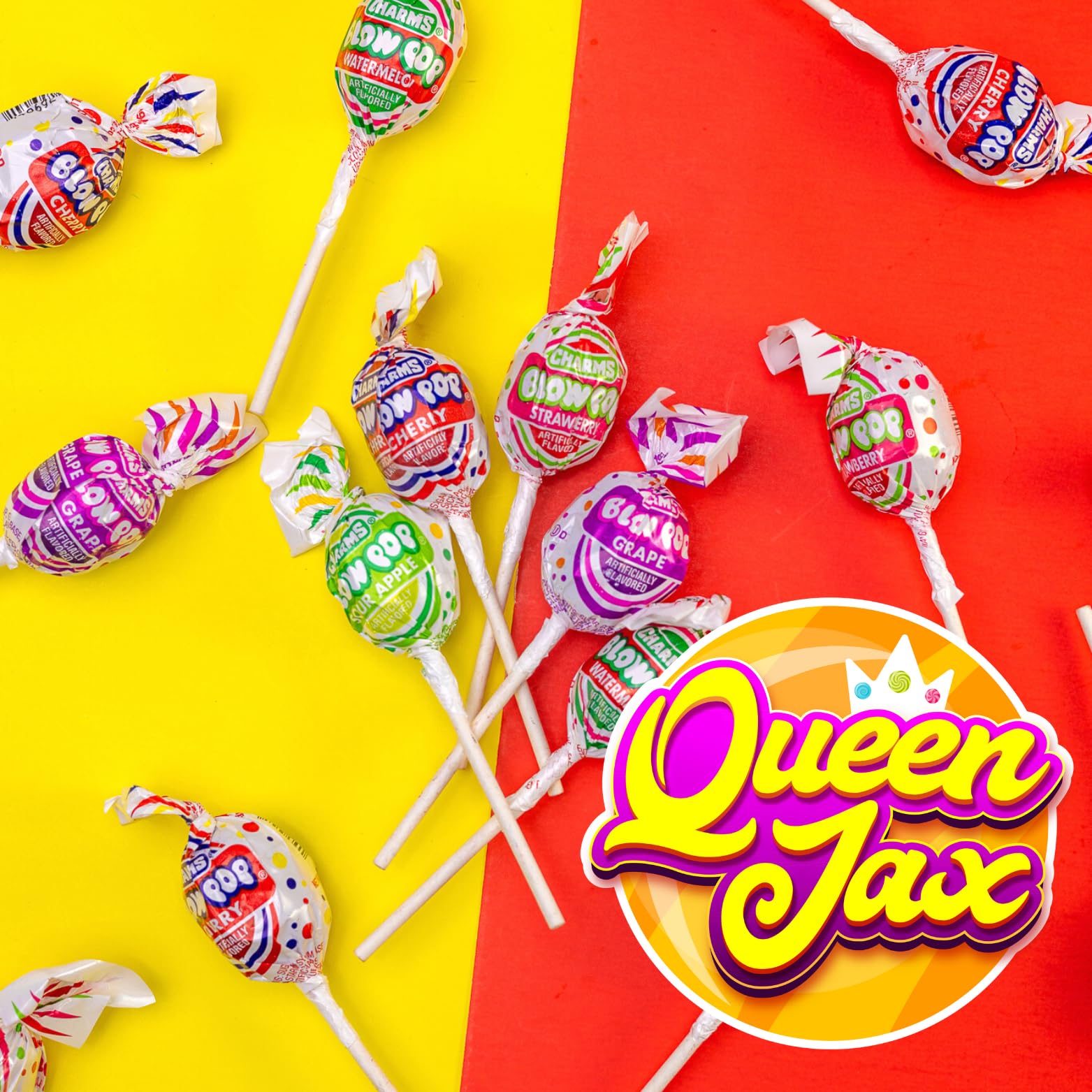 Queen Jax assorted flavors collection includes cherry and grape