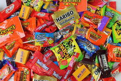 Queen Jax bulk candy bag, two pounds of assorted treats for events.