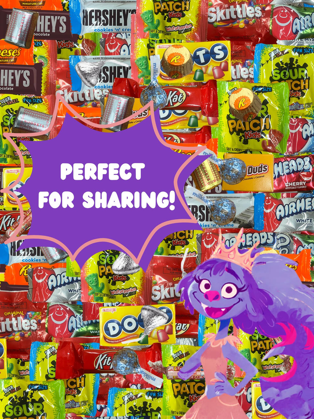 QUEEN JAX Bulk Candy Bag Assorted Chocolates - ideal for parties and events.
