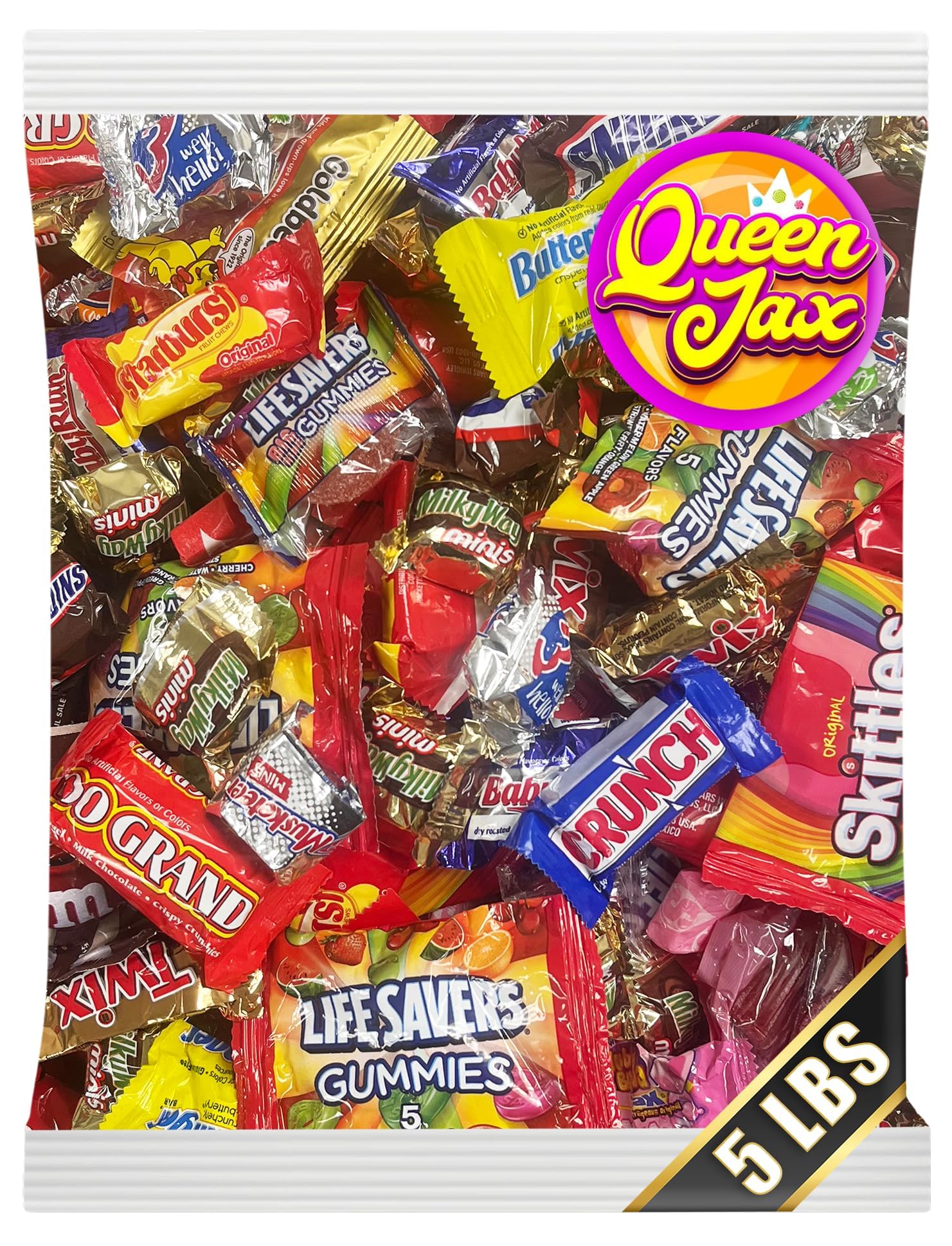 QUEEN JAX chocolate and candy variety pack 5lb for entertaining guests.