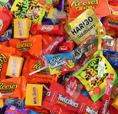 Queen Jax chocolate and candy variety pack on display, ideal for parties.