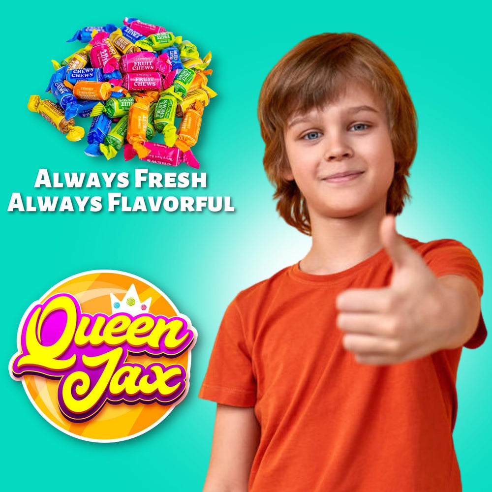 QUEEN JAX Lime flavor fruit chew, refreshing tang.