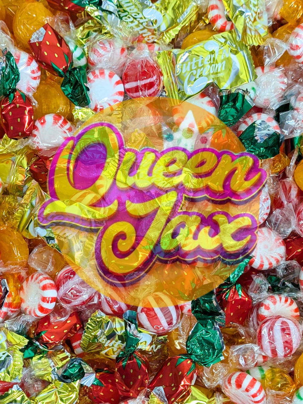 QUEEN JAX fruit hard candy bites showcase bright flavors for bowls
