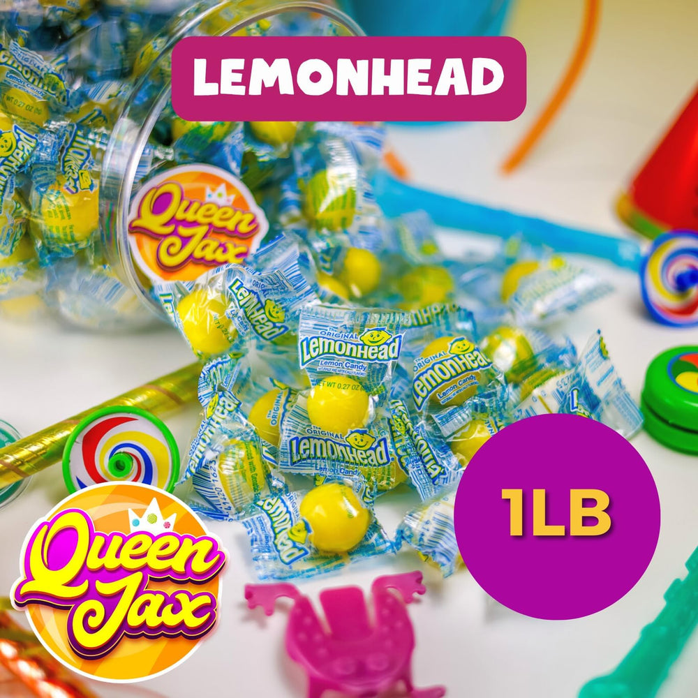 QUEEN JAX Lemonheads Candy – 1lb Bulk Lemon Candy, Original Lemonhead ...