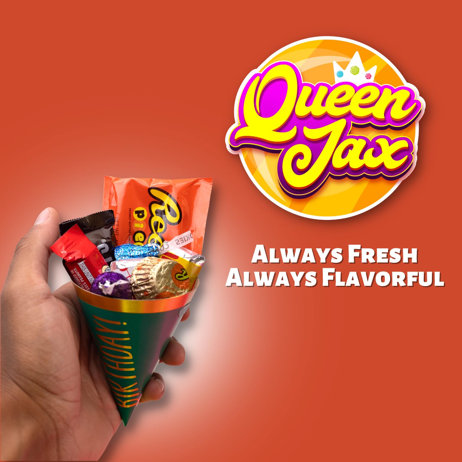 Queen Jax pinata candy bulk chocolates for festive celebrations