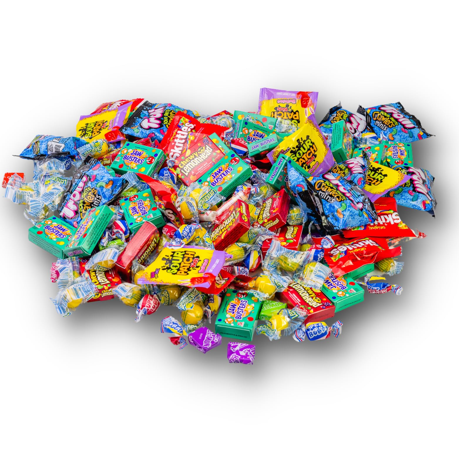 Queen Jax pinata candy mix unboxing glimpse shows varied textures.