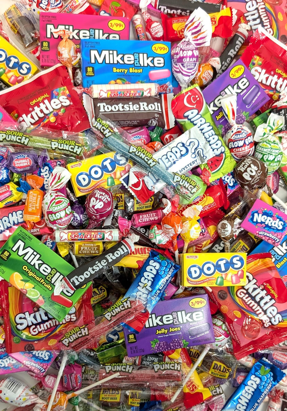 Individually wrapped Queen Jax candy mix, easy sharing at events and parties.
