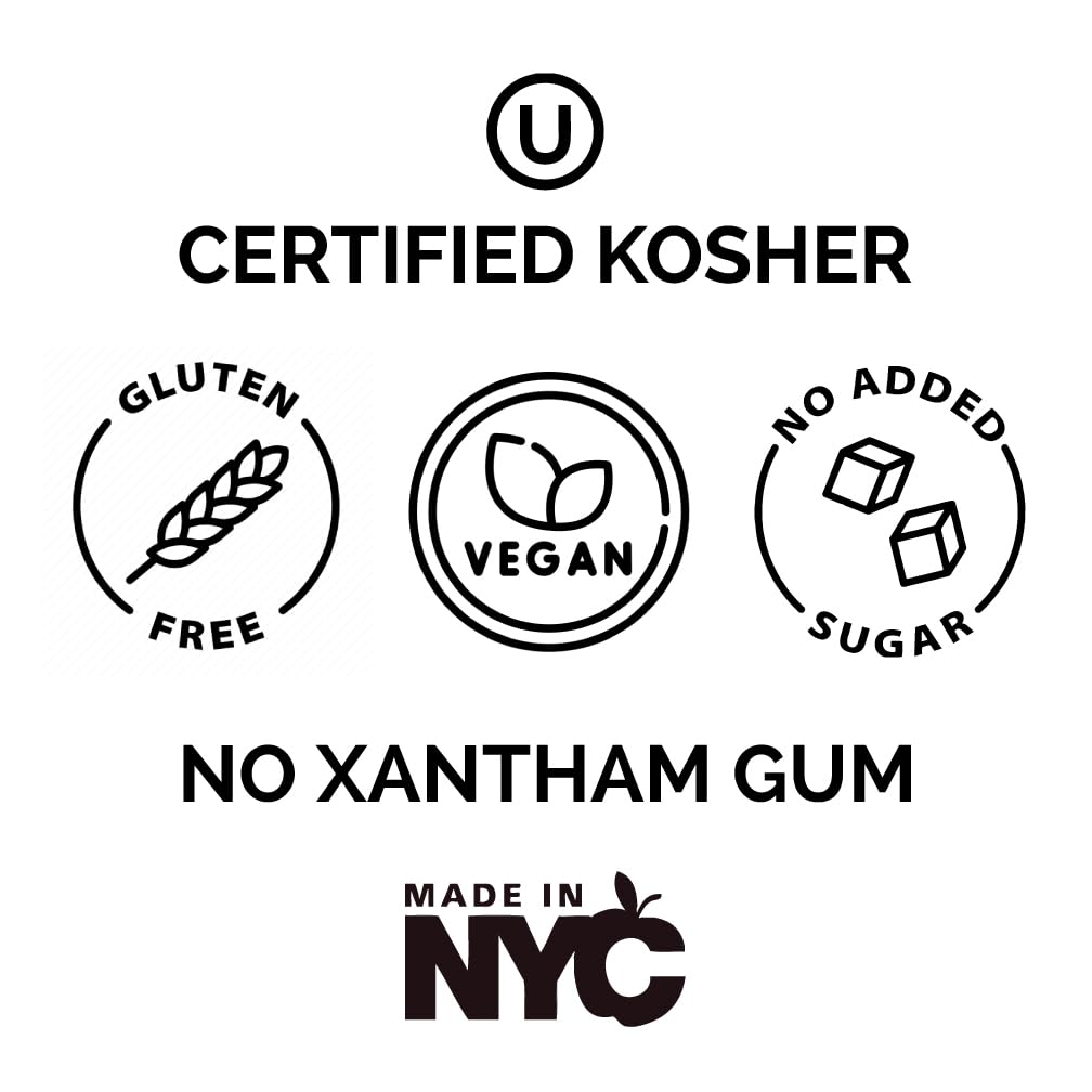 Queen Majesty label shows vegan, gluten-free, keto-friendly features