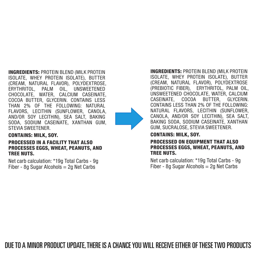 Carton of Quest Chocolate Chip Protein Cookies (12-pack) displayed