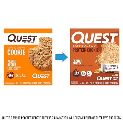Quest Peanut Butter Protein Cookie close-up showing chewy texture