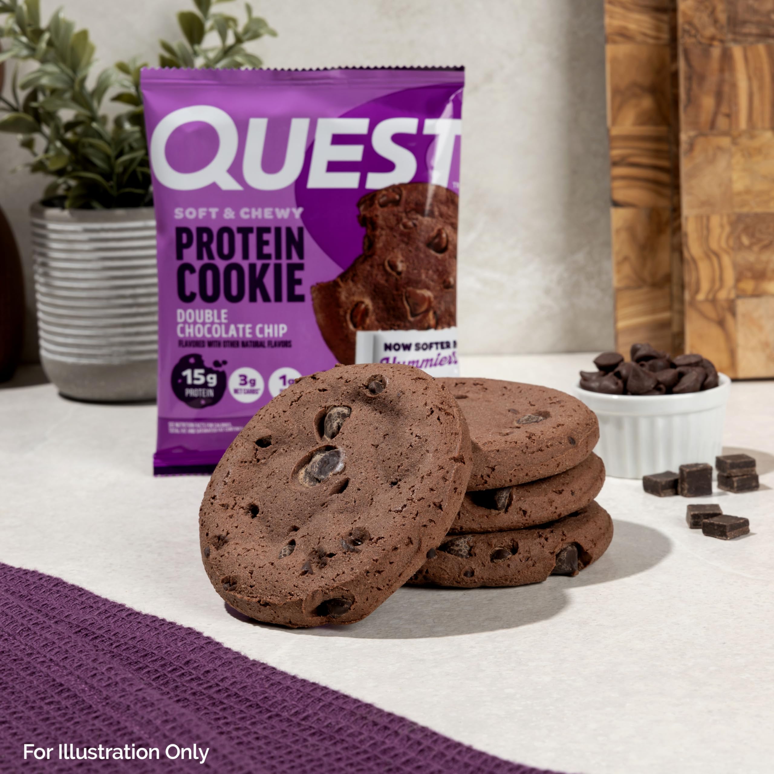 Post-workout Quest cookie offering 15g protein in a snack.