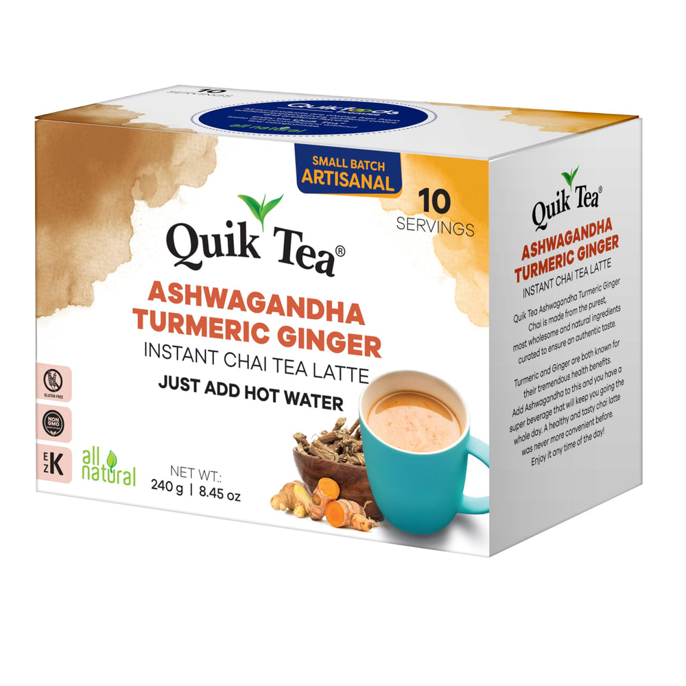Quik Tea Darjeeling Assam aroma blend close-up highlighting premium tea scents