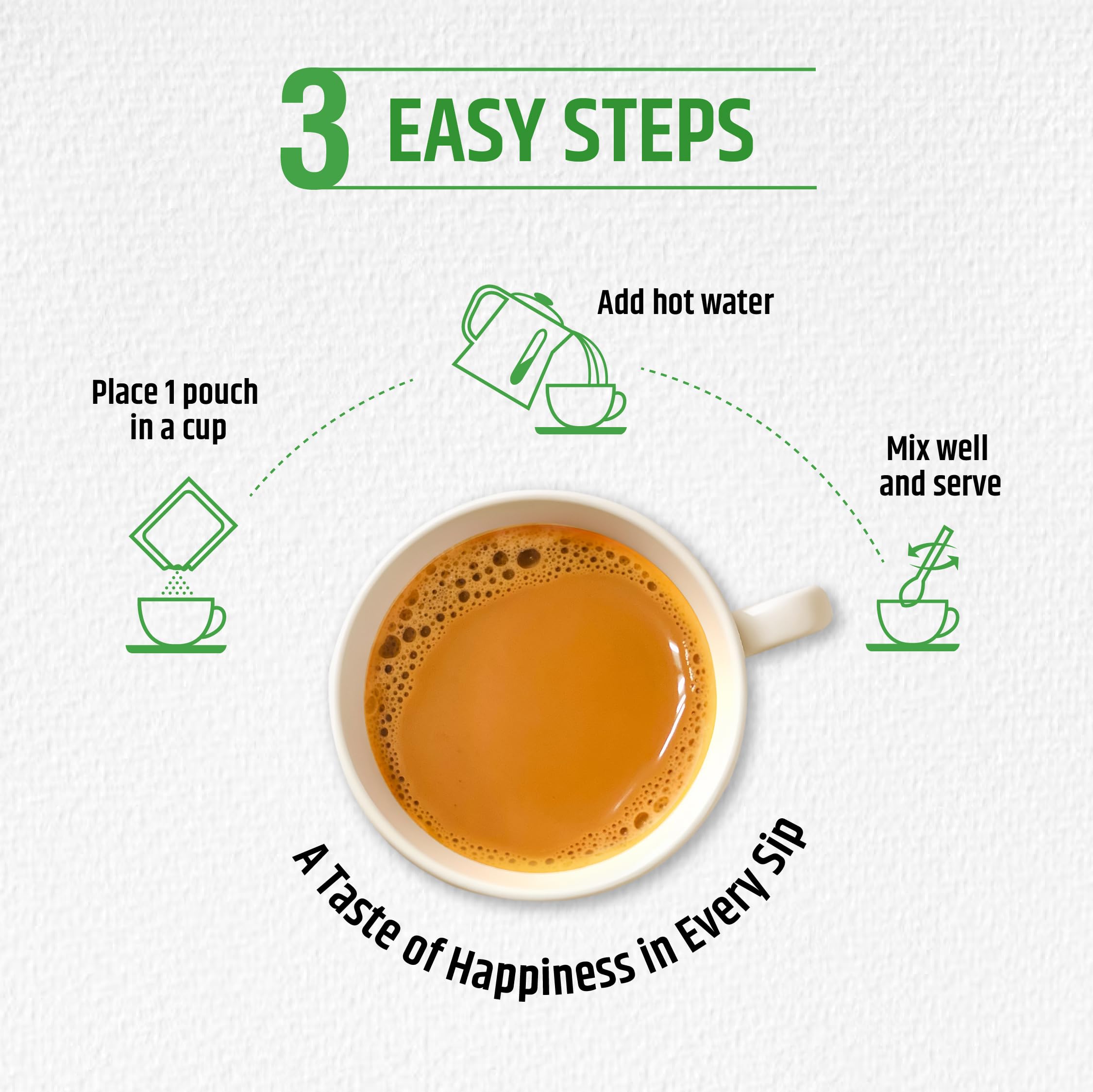 Quik Tea low caffeine chai latte ideal for a gentle afternoon pick-me-up