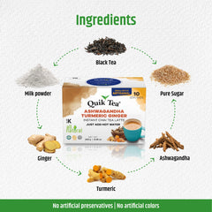 Quik Tea single-serve pouch close-up for convenient, on-the-go prep